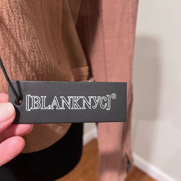BLANKNYC  Moto cotton textured jacket. Medium NWT 100% Cotton - Picture 9 of 10